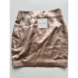 Meshki Satin Mini Skirt XS NWT